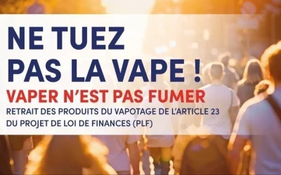 « Article 23 » du Projet de loi de finances pour 2026 : un tournant pour la vape française ?